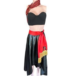 Deluxe 4-Piece Women's Sexy Pirate Costume Size Small